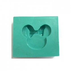 Forma de Silicone Cabeça Minnie PP cód. FS1081