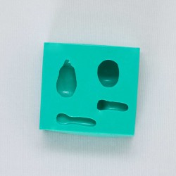 Forma de Silicone  Bonequinho Aplique cód. FS1027