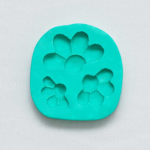 Forma de Silicone  Flores coutry cód. FS1043