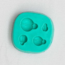 Forma de Silicone  Apliques joaninhas  cód. FS1016