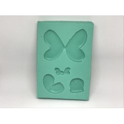 Forma de  Silicone Abelhinha e Joaninha Country cód. FS1120