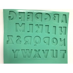 Forma de Silicone Alfabeto 2 - cód.FS2012