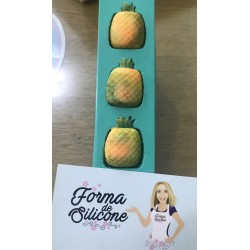 Forma de Silicone Trio Abacaxis cód. FS2050