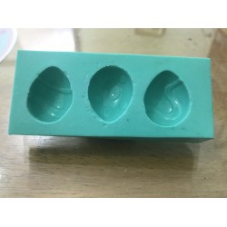 Forma de Silicone Trio Ovos de Páscoa P cód. FS2046