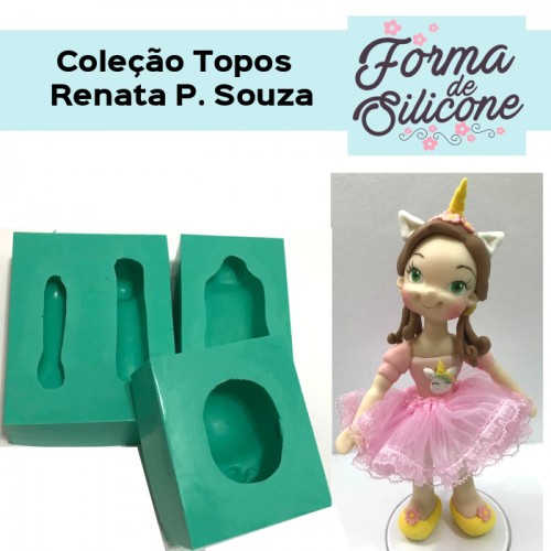 Forma de Silicone - Coleção  Topos G Renata Pereira de Souza - cód.FS1013
