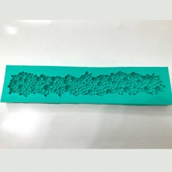 FORMA DE SILICONE BARRADO DE PÉROLAS cód. FS1079