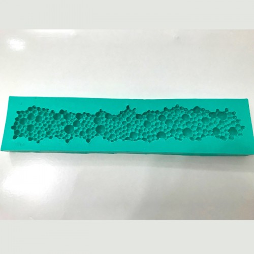 FORMA DE SILICONE BARRADO DE PÉROLAS cód. FS1079